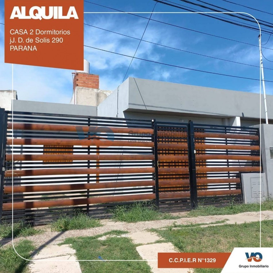 ALQUILO CASA EN EXCELENTE UBICACION  Calle Solis y Montaño - Parana