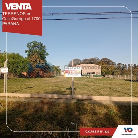 VENDO TERRENOS EN CALLE GARRIGO al 1700 *Excelentes terrenos de 300mts2 C/U 