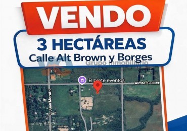 VENDO 3 HECTAREAS ZONA QUINTAS DEL ESTE PARANA
